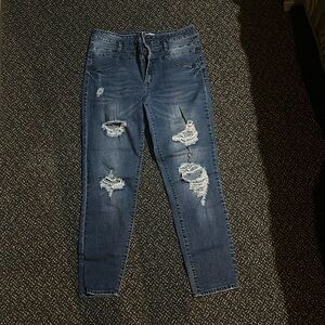 Refuge high wasted ripped jeans size 12